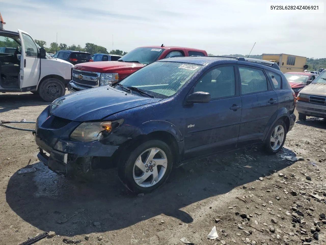 2004 Pontiac Vibe VIN: 5Y2SL62824Z406921 Lot: 57158254