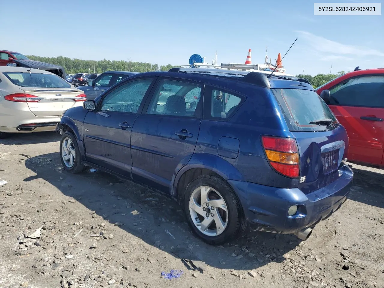 2004 Pontiac Vibe VIN: 5Y2SL62824Z406921 Lot: 57158254