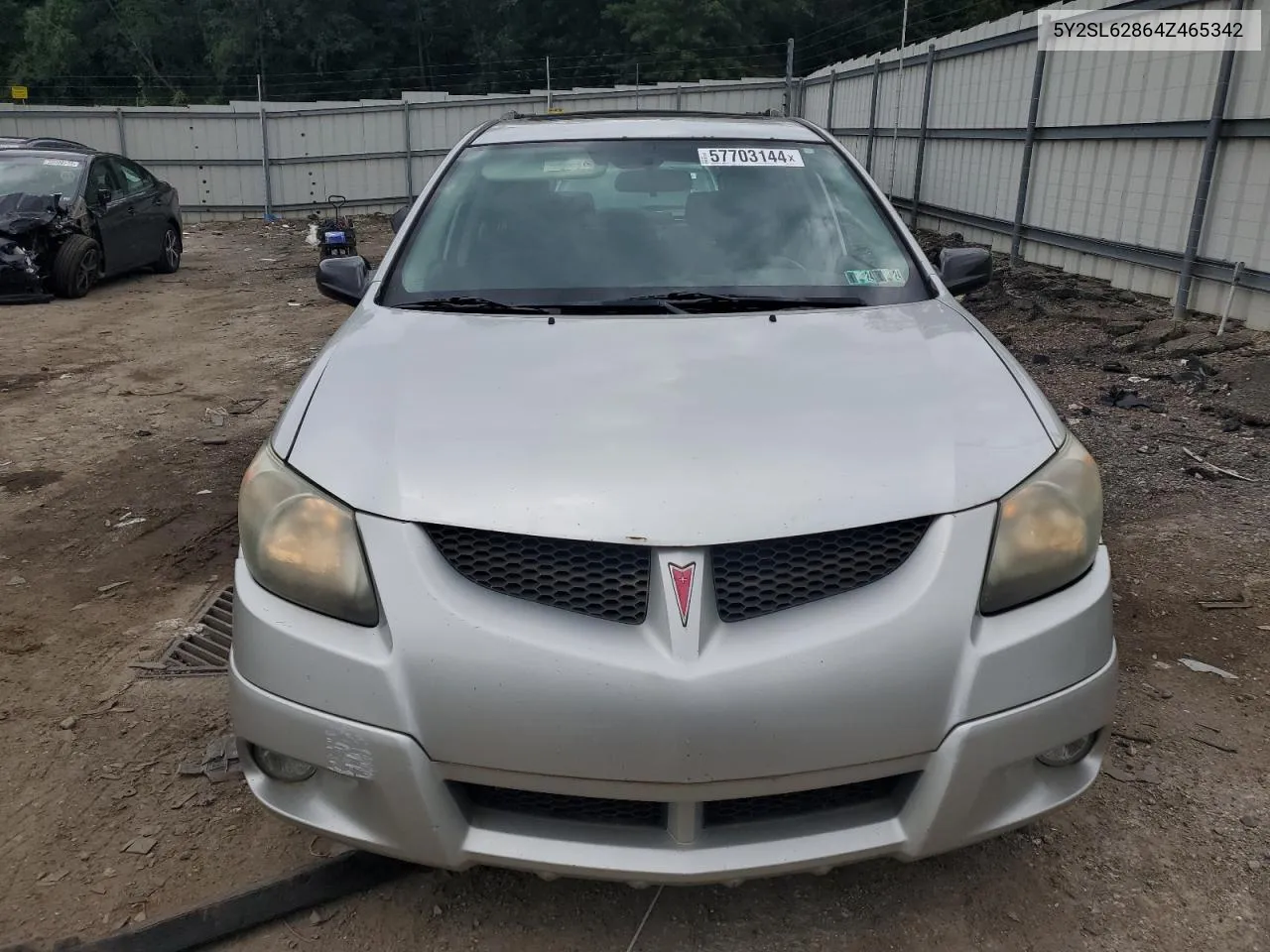 2004 Pontiac Vibe VIN: 5Y2SL62864Z465342 Lot: 57703144