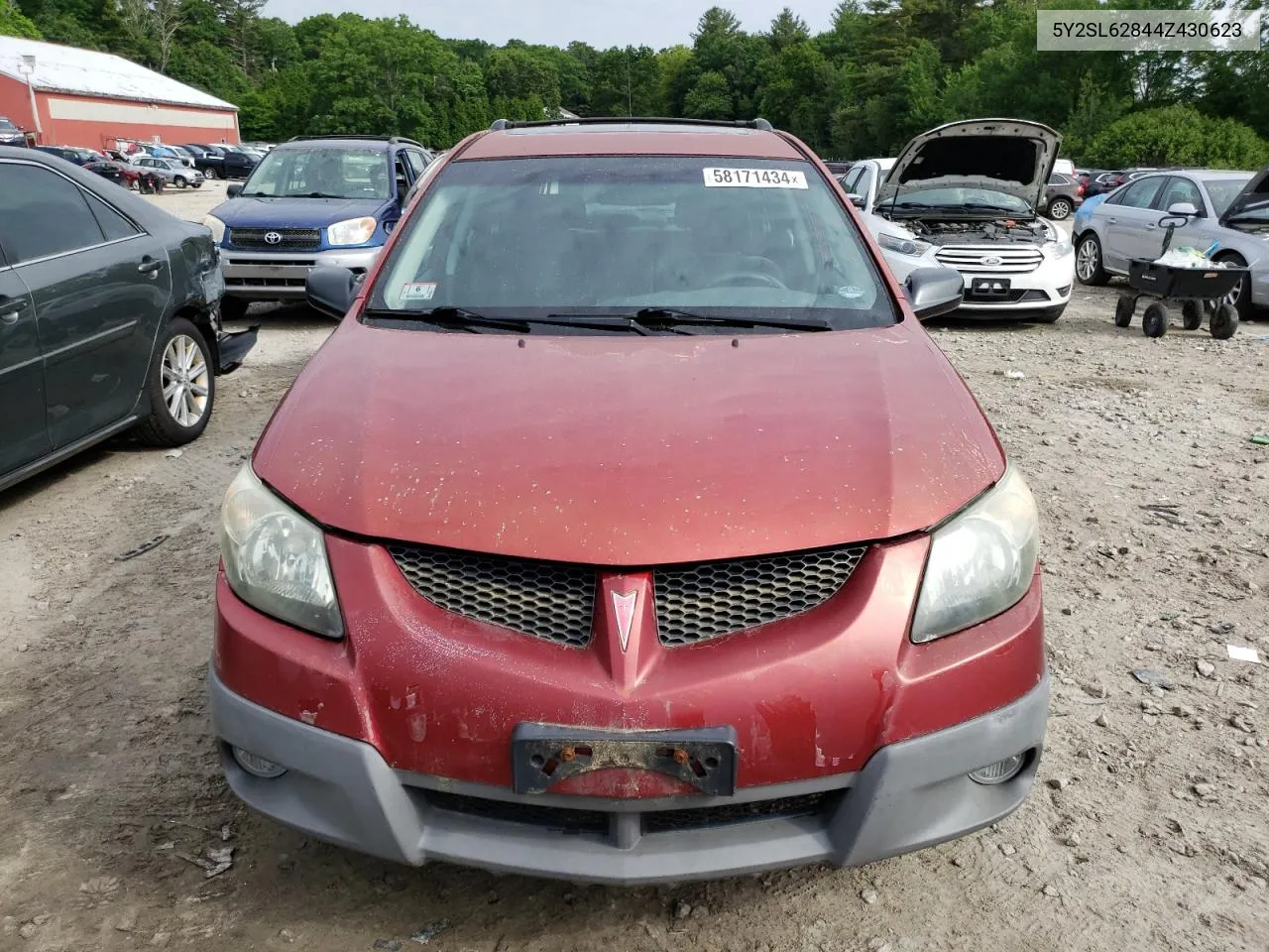 2004 Pontiac Vibe VIN: 5Y2SL62844Z430623 Lot: 58171434