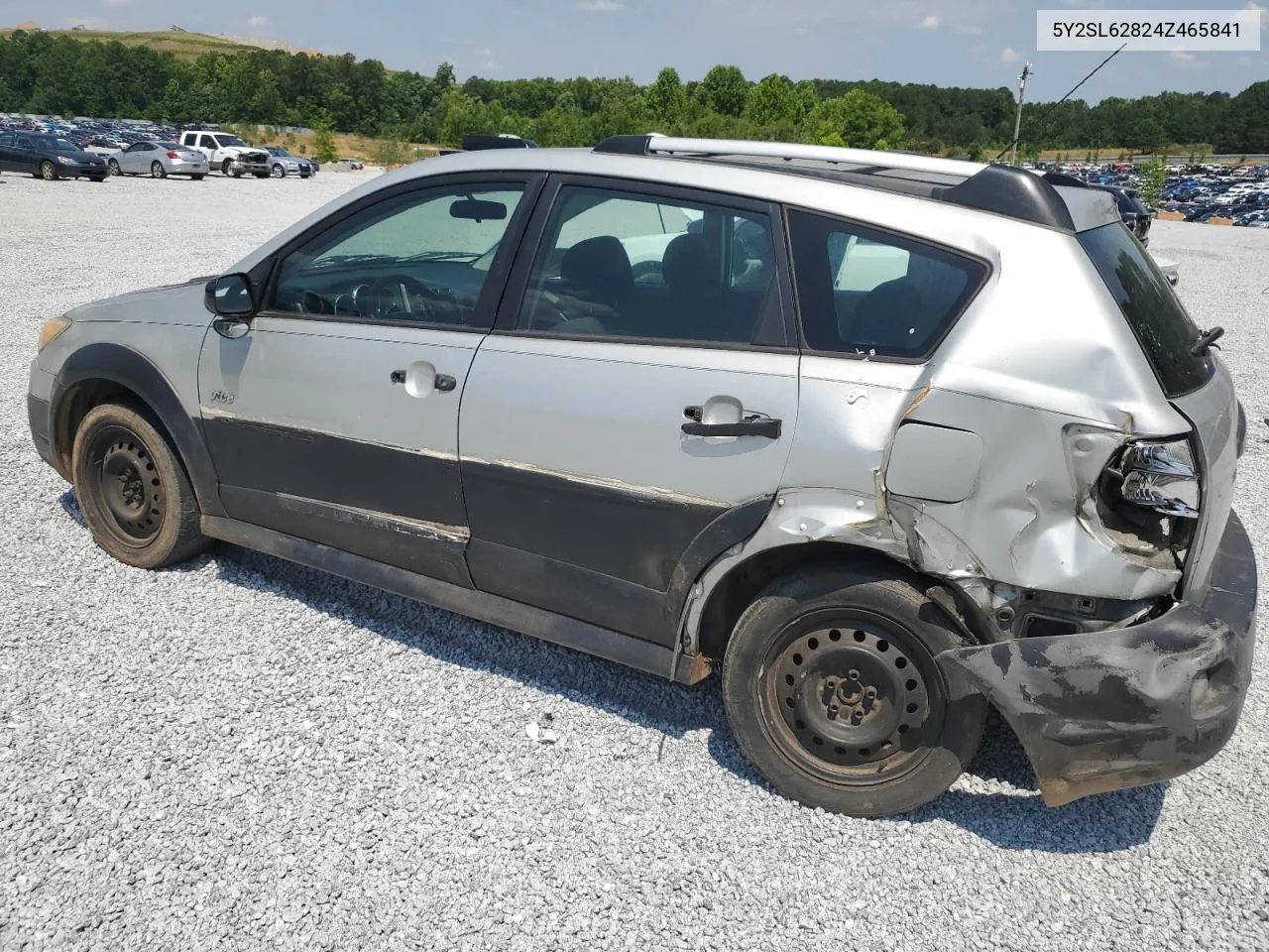 2004 Pontiac Vibe VIN: 5Y2SL62824Z465841 Lot: 58934474