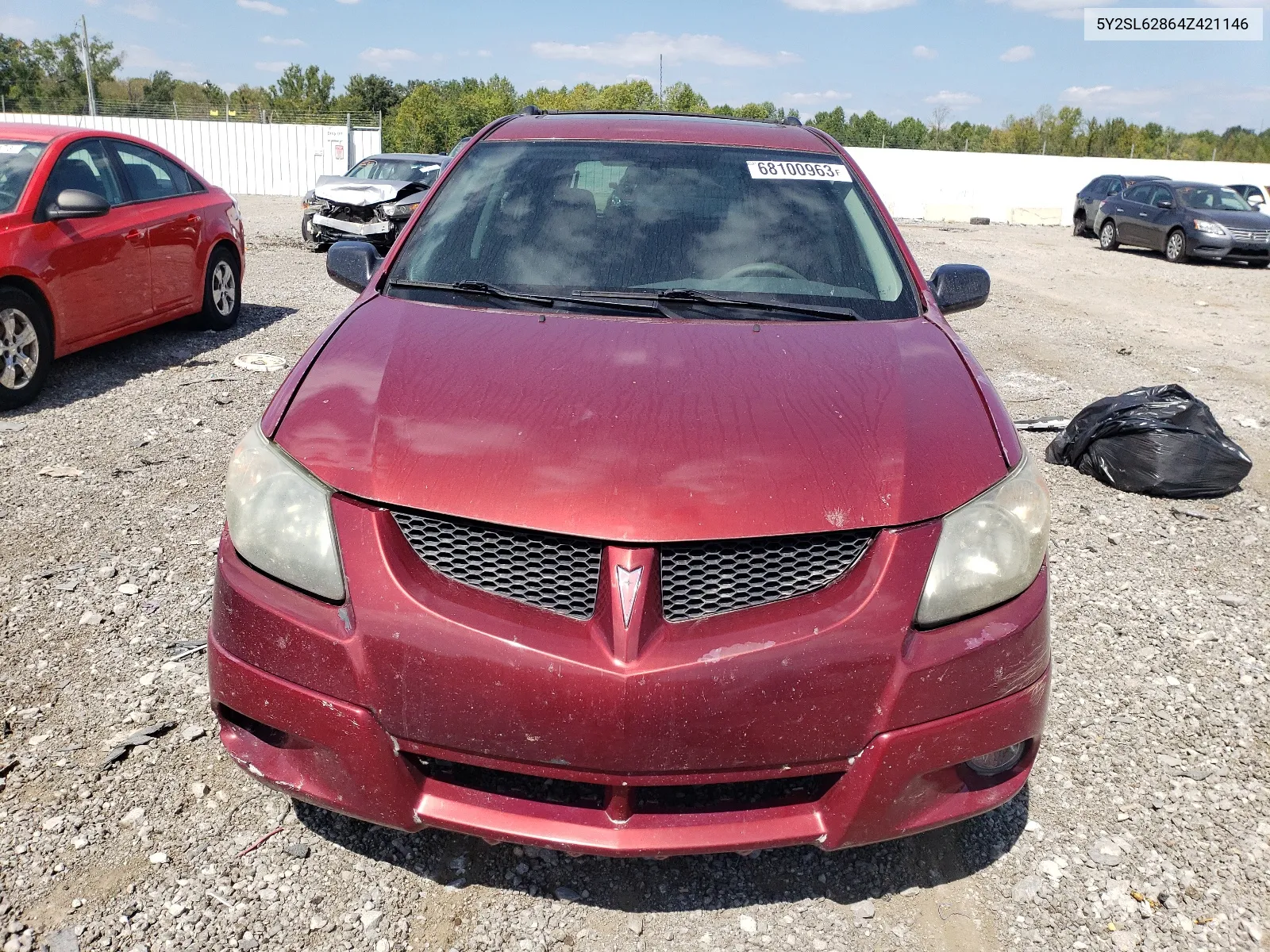 2004 Pontiac Vibe VIN: 5Y2SL62864Z421146 Lot: 59006944