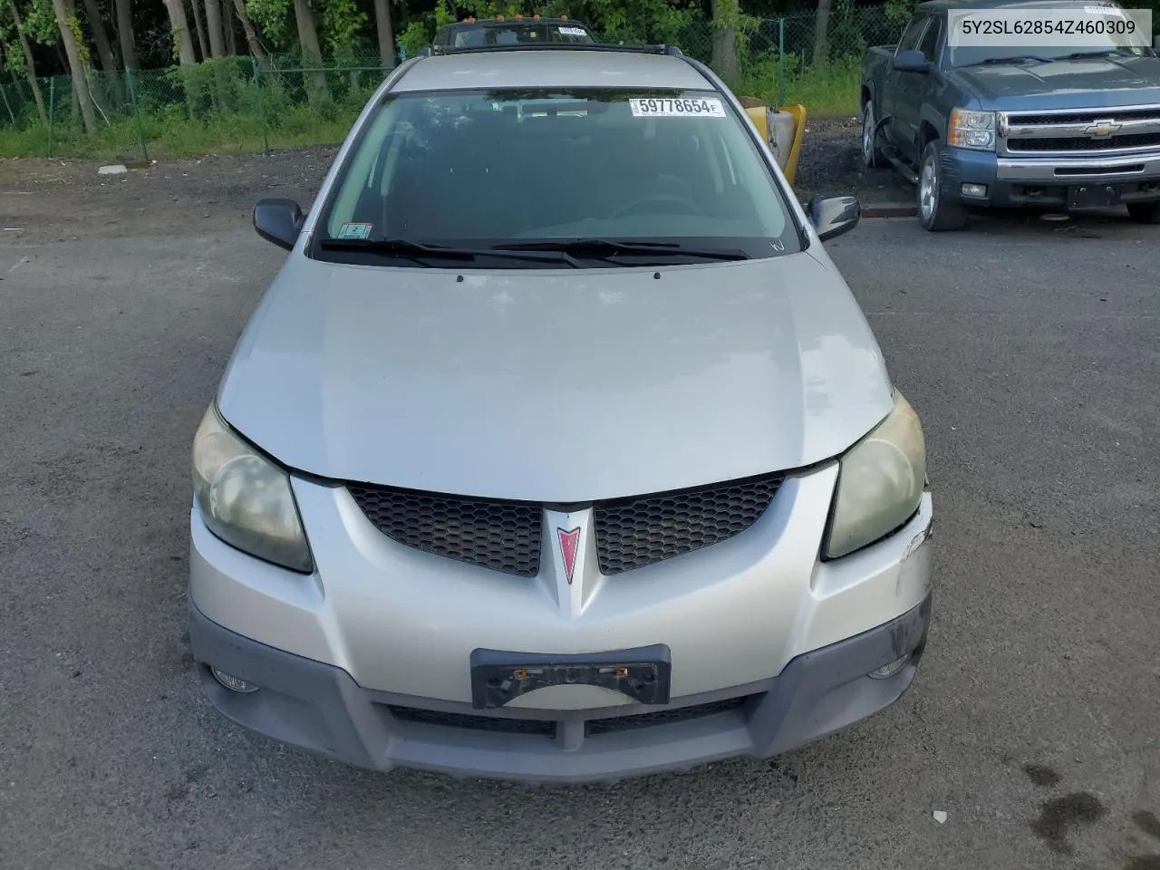 2004 Pontiac Vibe VIN: 5Y2SL62854Z460309 Lot: 59778654