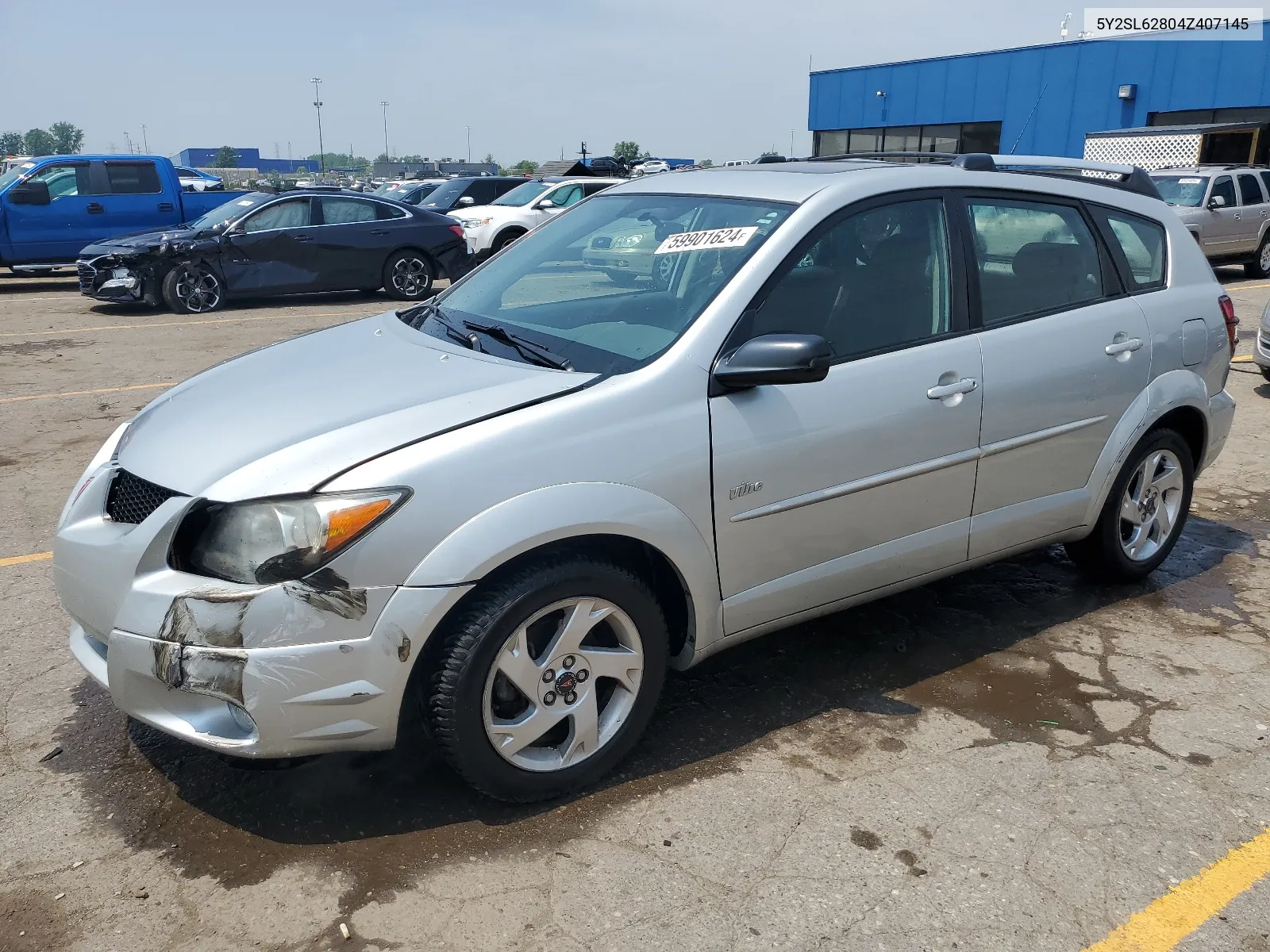 2004 Pontiac Vibe VIN: 5Y2SL62804Z407145 Lot: 59901624