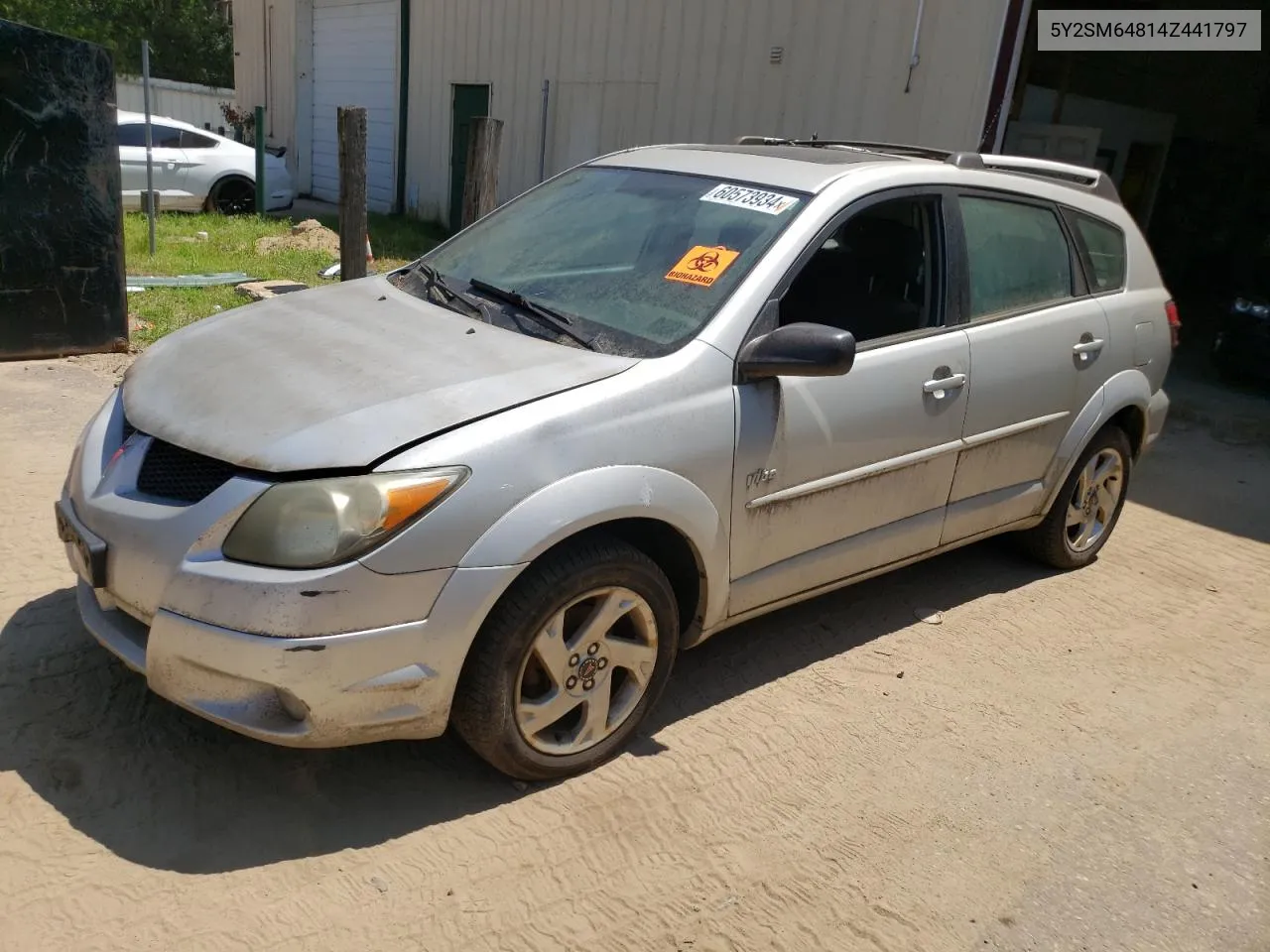 2004 Pontiac Vibe VIN: 5Y2SM64814Z441797 Lot: 60573934