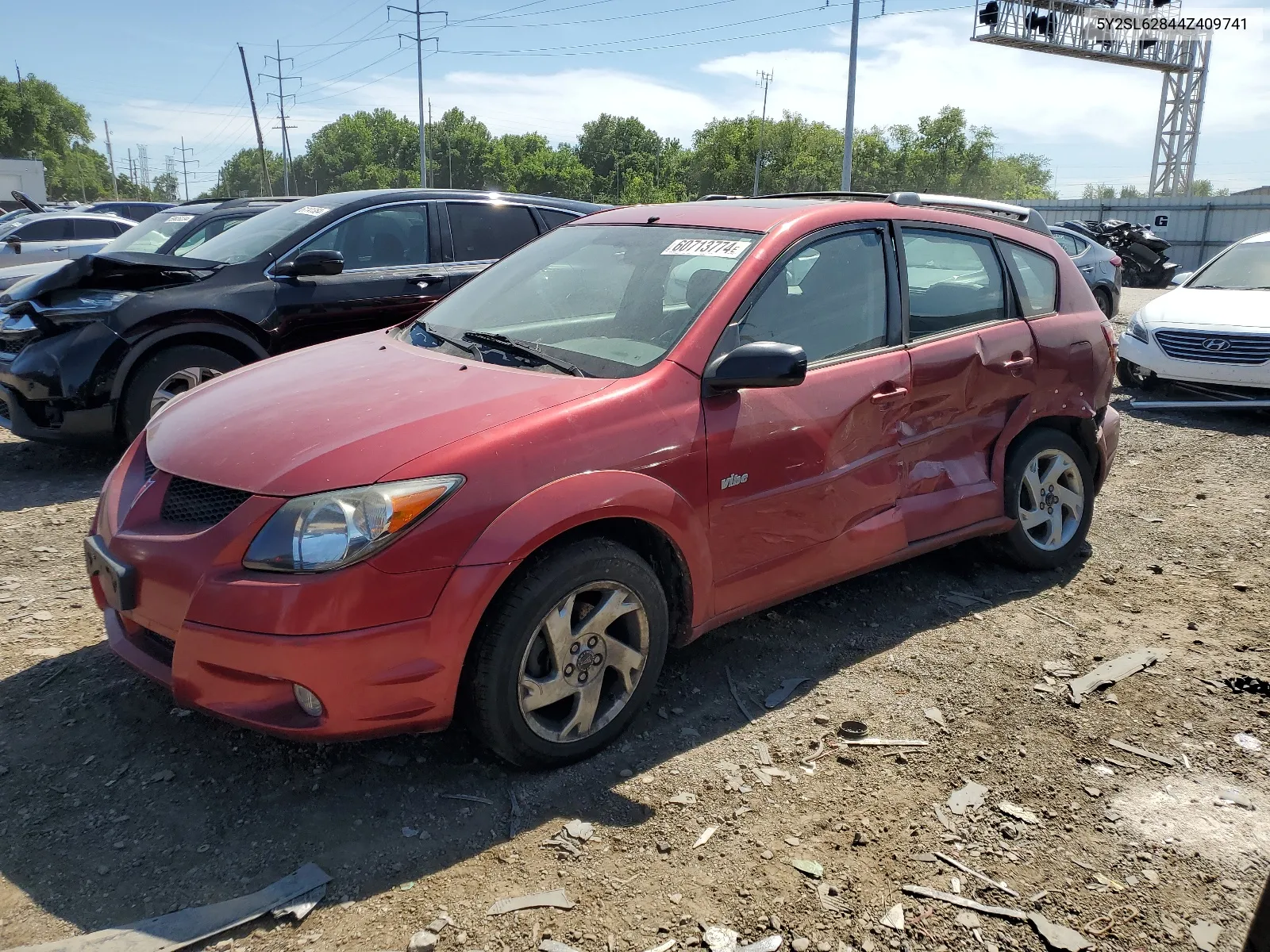 2004 Pontiac Vibe VIN: 5Y2SL62844Z409741 Lot: 60713774