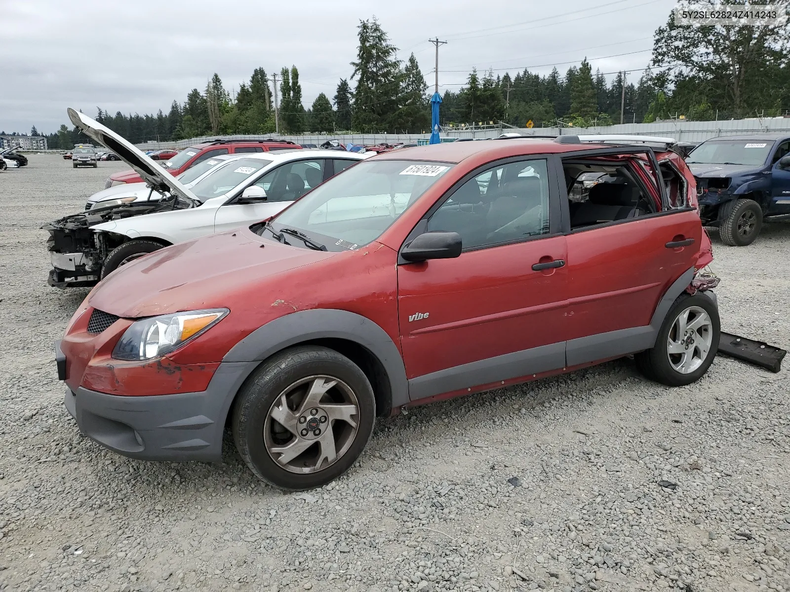 2004 Pontiac Vibe VIN: 5Y2SL62824Z414243 Lot: 61501924