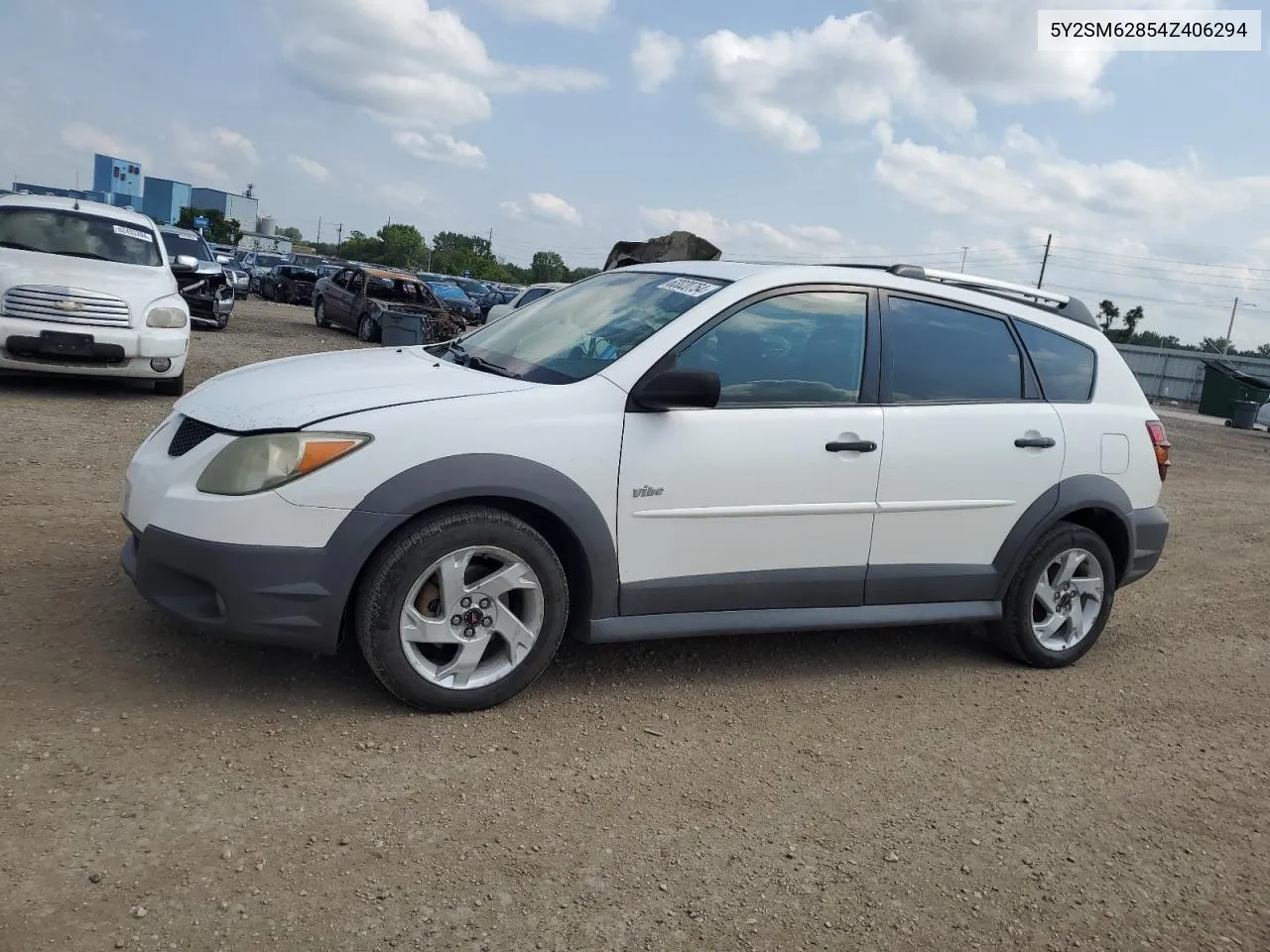 2004 Pontiac Vibe VIN: 5Y2SM62854Z406294 Lot: 63020754