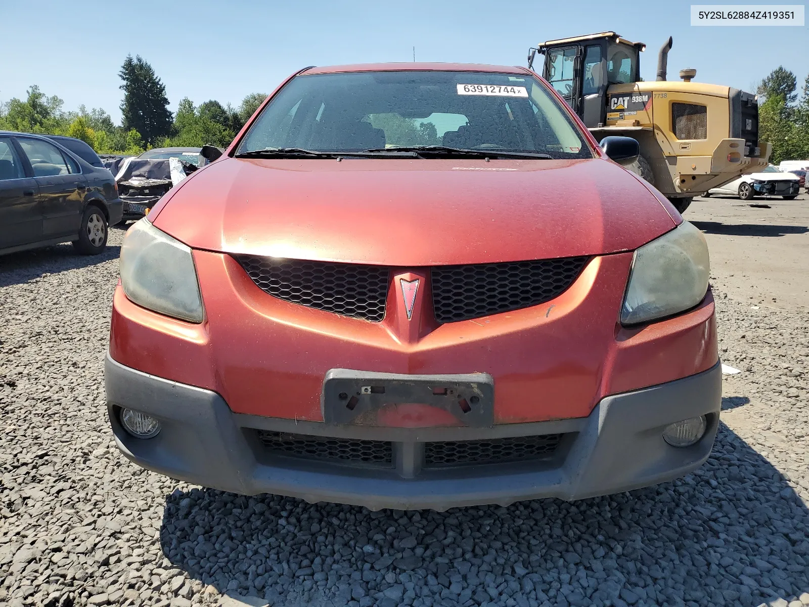 2004 Pontiac Vibe VIN: 5Y2SL62884Z419351 Lot: 63912744