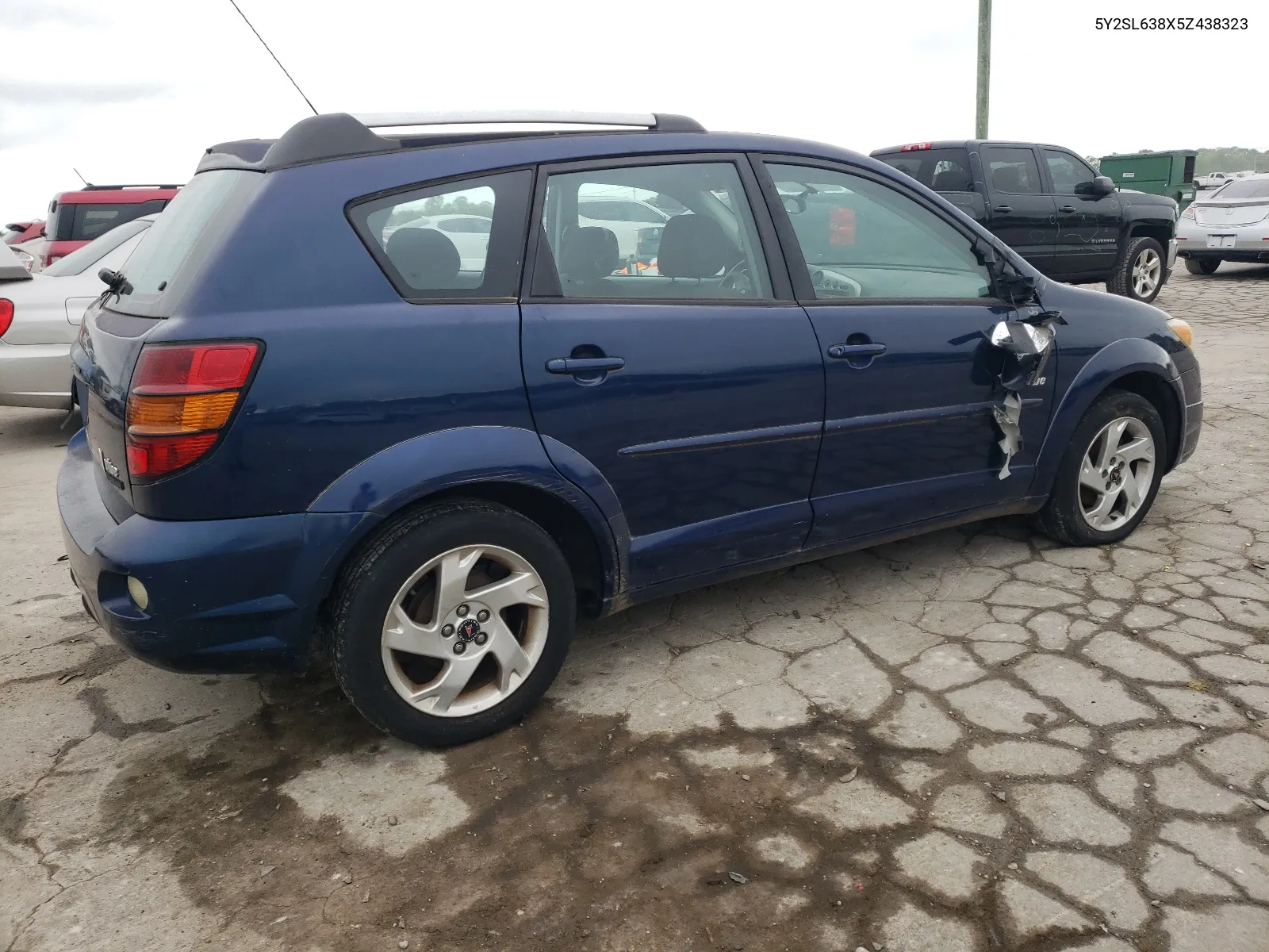 2005 Pontiac Vibe VIN: 5Y2SL638X5Z438323 Lot: 51306784