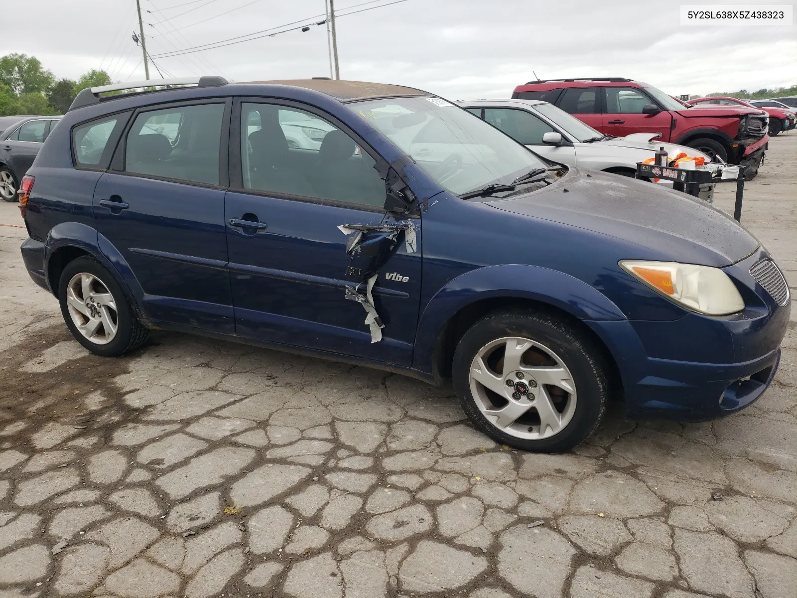 2005 Pontiac Vibe VIN: 5Y2SL638X5Z438323 Lot: 51306784