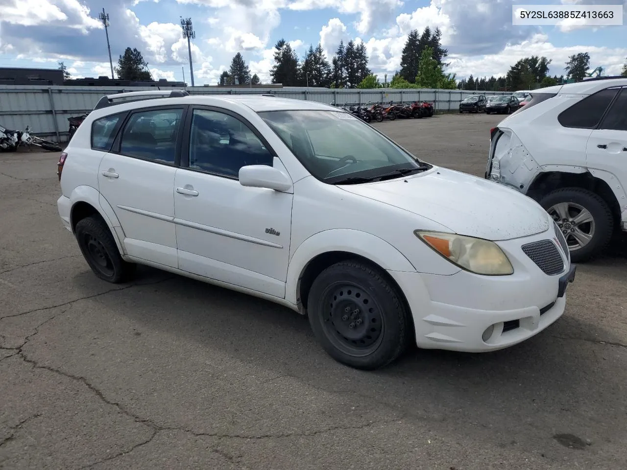 2005 Pontiac Vibe VIN: 5Y2SL63885Z413663 Lot: 52601534