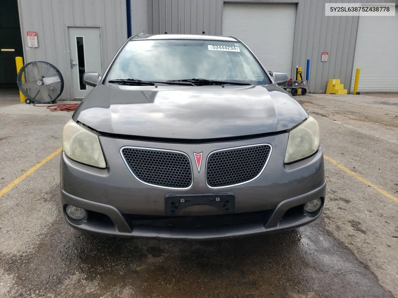 2005 Pontiac Vibe VIN: 5Y2SL63875Z438778 Lot: 53444234