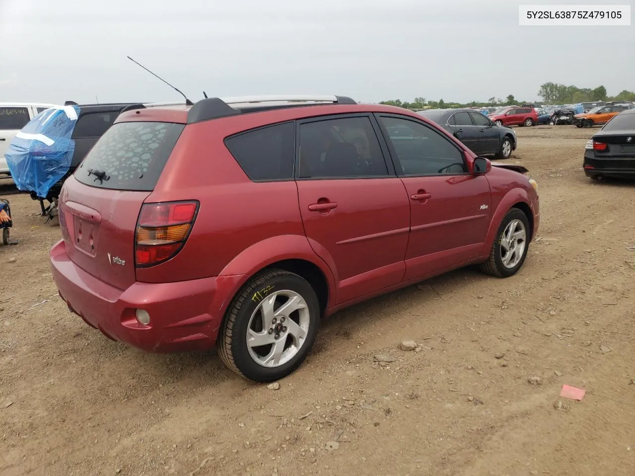 2005 Pontiac Vibe VIN: 5Y2SL63875Z479105 Lot: 54648314