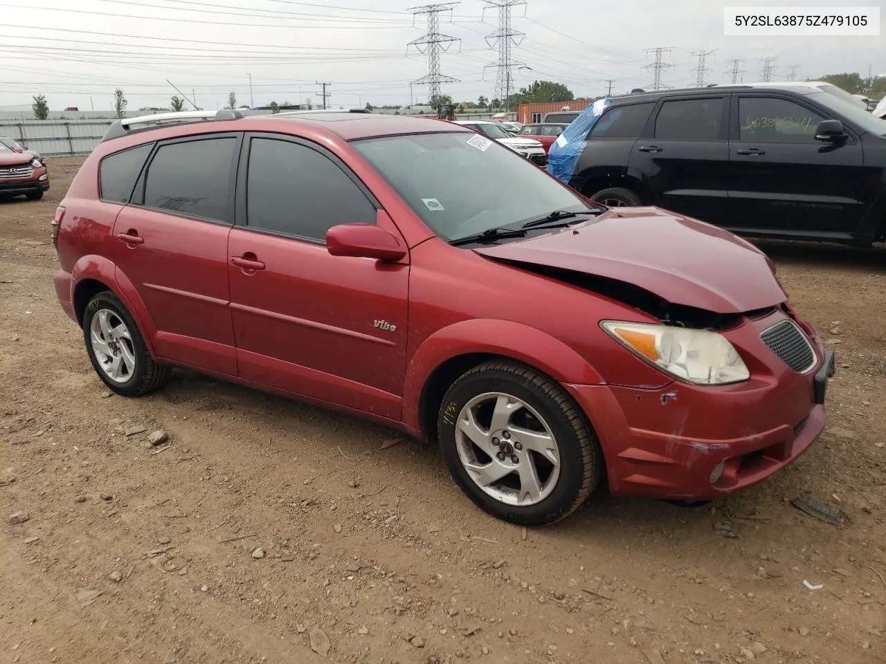 2005 Pontiac Vibe VIN: 5Y2SL63875Z479105 Lot: 54648314