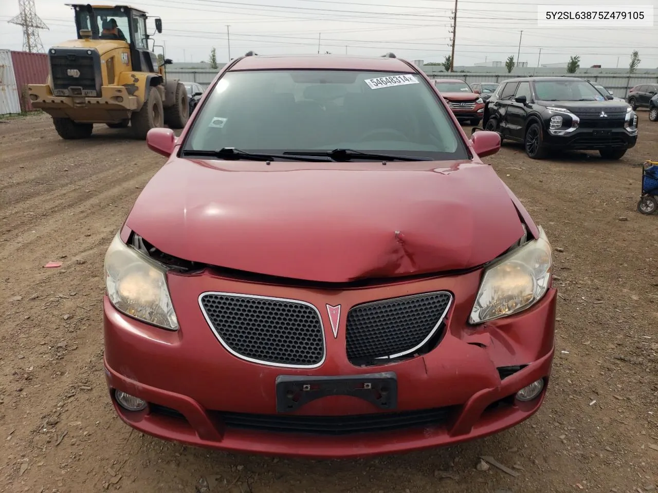 2005 Pontiac Vibe VIN: 5Y2SL63875Z479105 Lot: 54648314