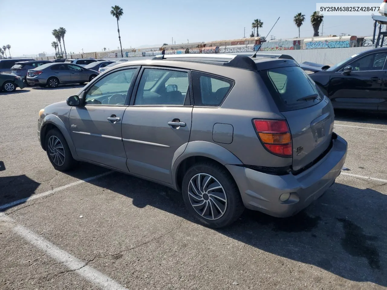 2005 Pontiac Vibe VIN: 5Y2SM63825Z428477 Lot: 54665494