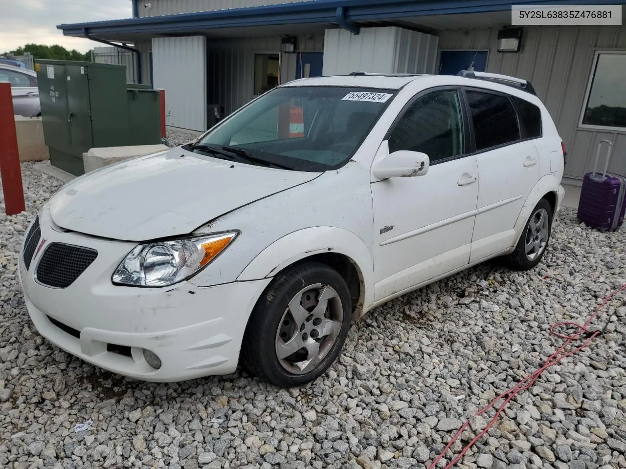 2005 Pontiac Vibe VIN: 5Y2SL63835Z476881 Lot: 55497324