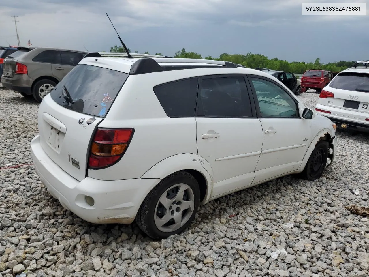 2005 Pontiac Vibe VIN: 5Y2SL63835Z476881 Lot: 55497324