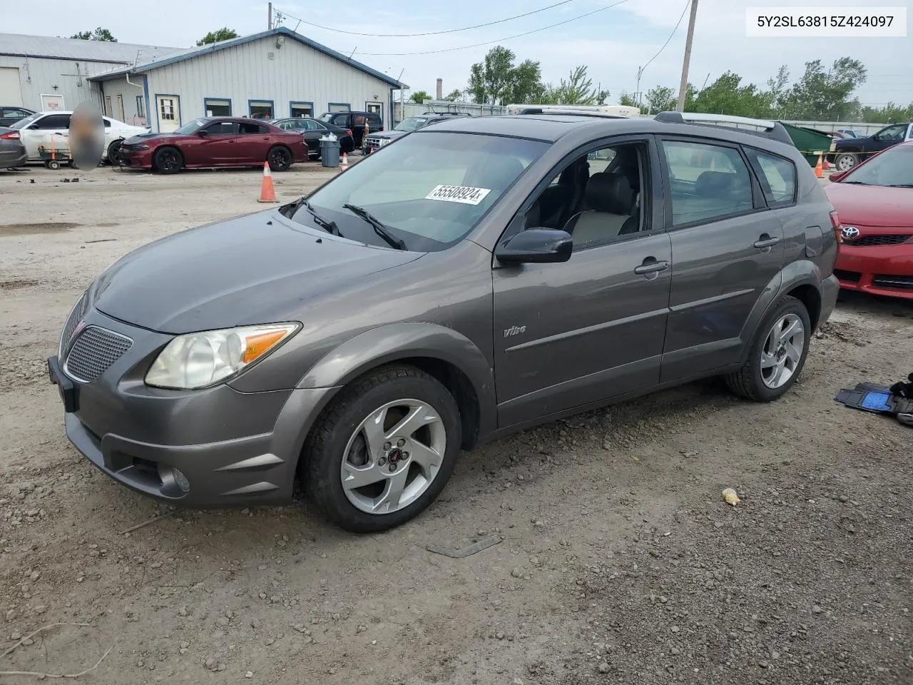 2005 Pontiac Vibe VIN: 5Y2SL63815Z424097 Lot: 55508924