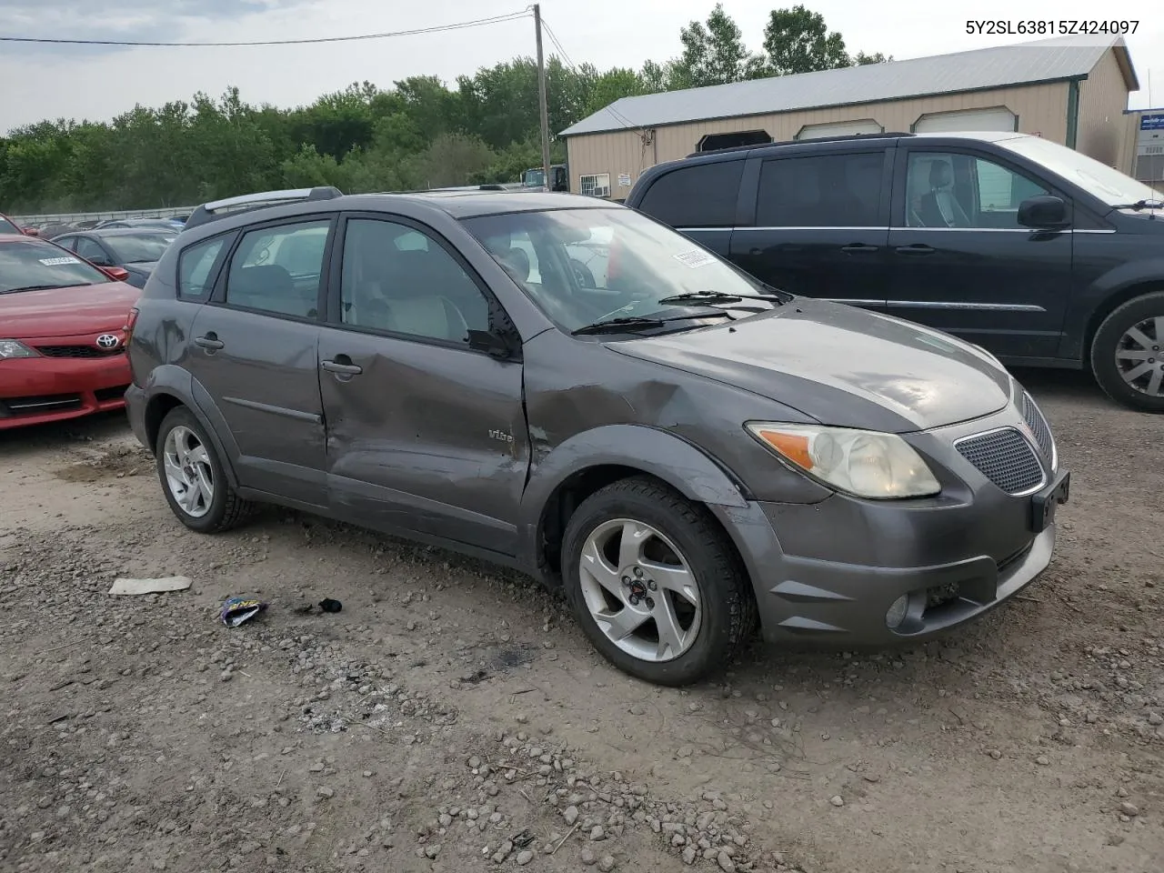 2005 Pontiac Vibe VIN: 5Y2SL63815Z424097 Lot: 55508924