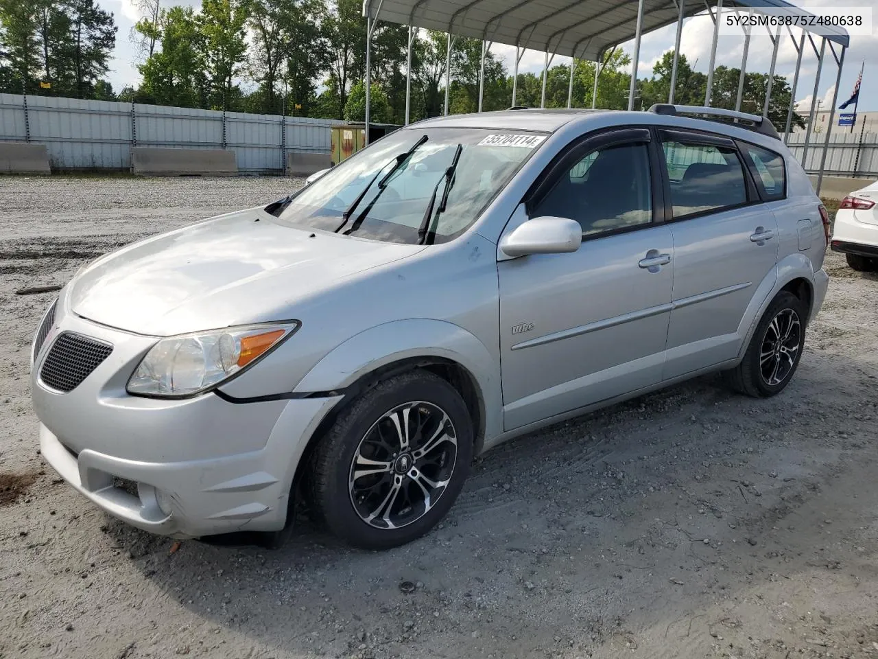 2005 Pontiac Vibe VIN: 5Y2SM63875Z480638 Lot: 55704114