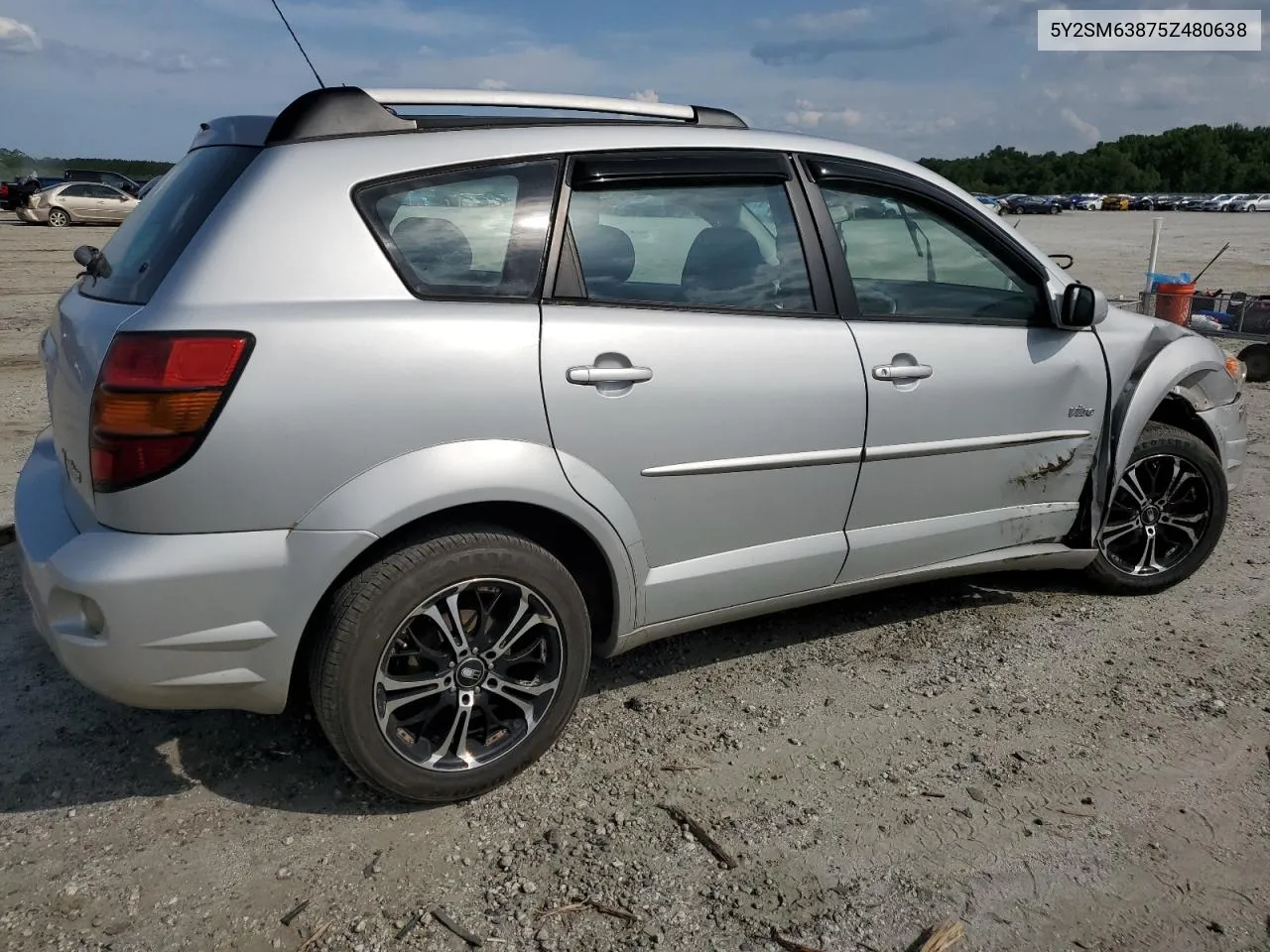 2005 Pontiac Vibe VIN: 5Y2SM63875Z480638 Lot: 55704114