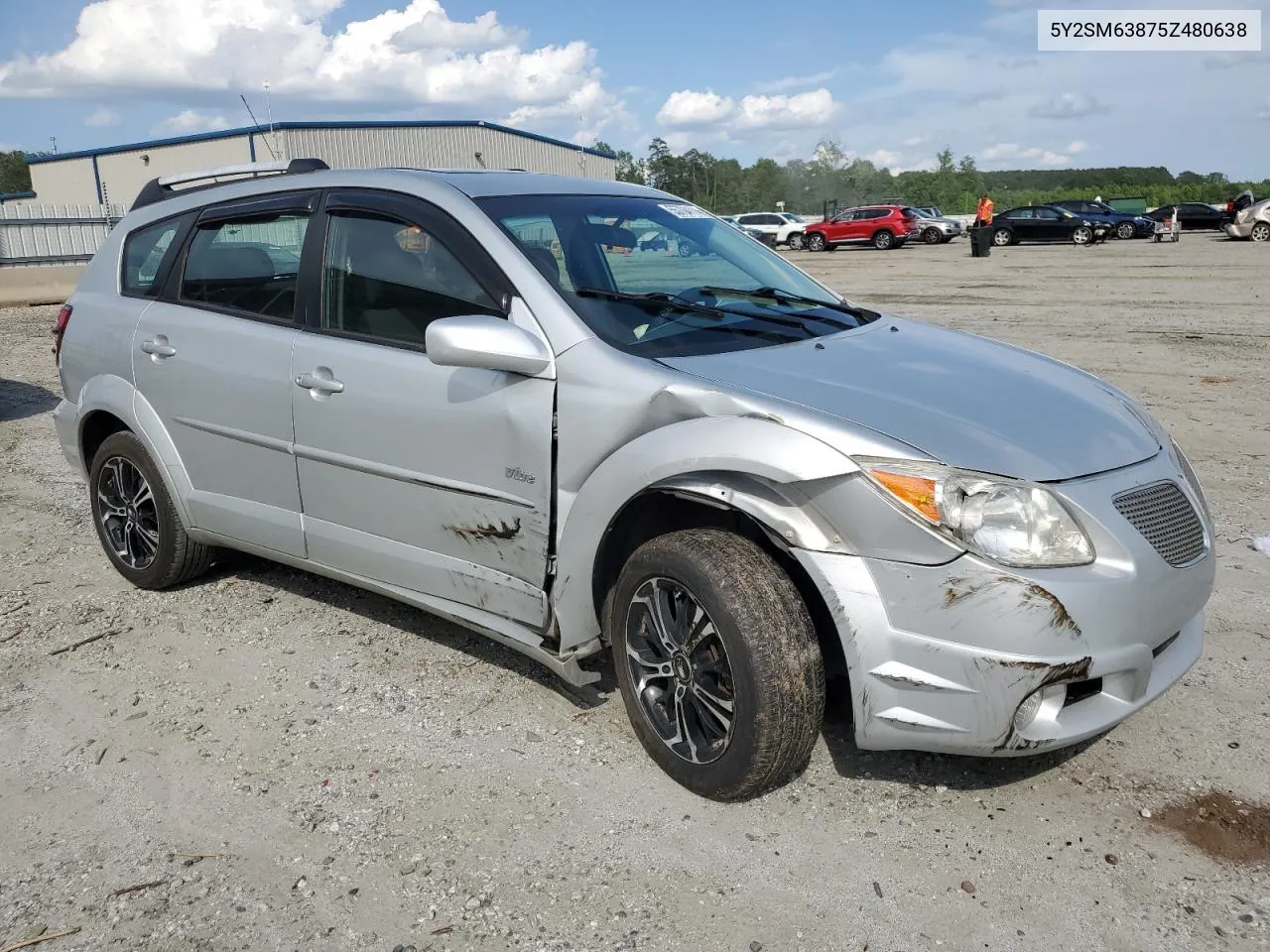 2005 Pontiac Vibe VIN: 5Y2SM63875Z480638 Lot: 55704114