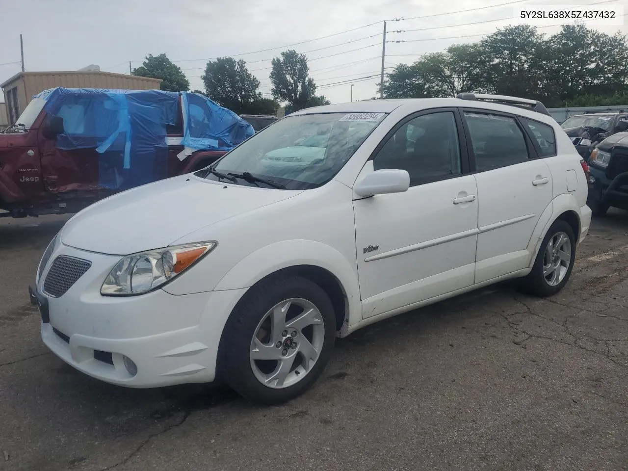 2005 Pontiac Vibe VIN: 5Y2SL638X5Z437432 Lot: 55862294