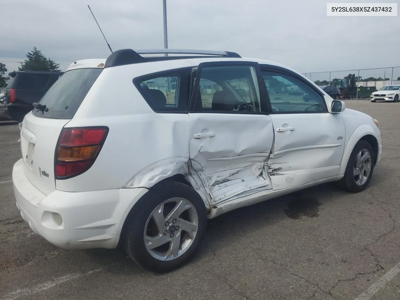 2005 Pontiac Vibe VIN: 5Y2SL638X5Z437432 Lot: 55862294