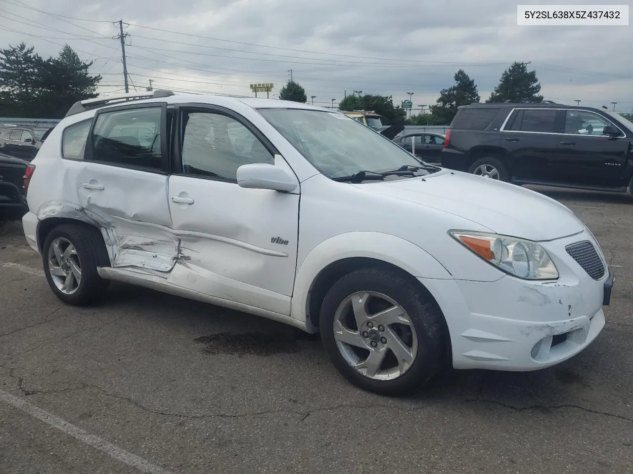 2005 Pontiac Vibe VIN: 5Y2SL638X5Z437432 Lot: 55862294