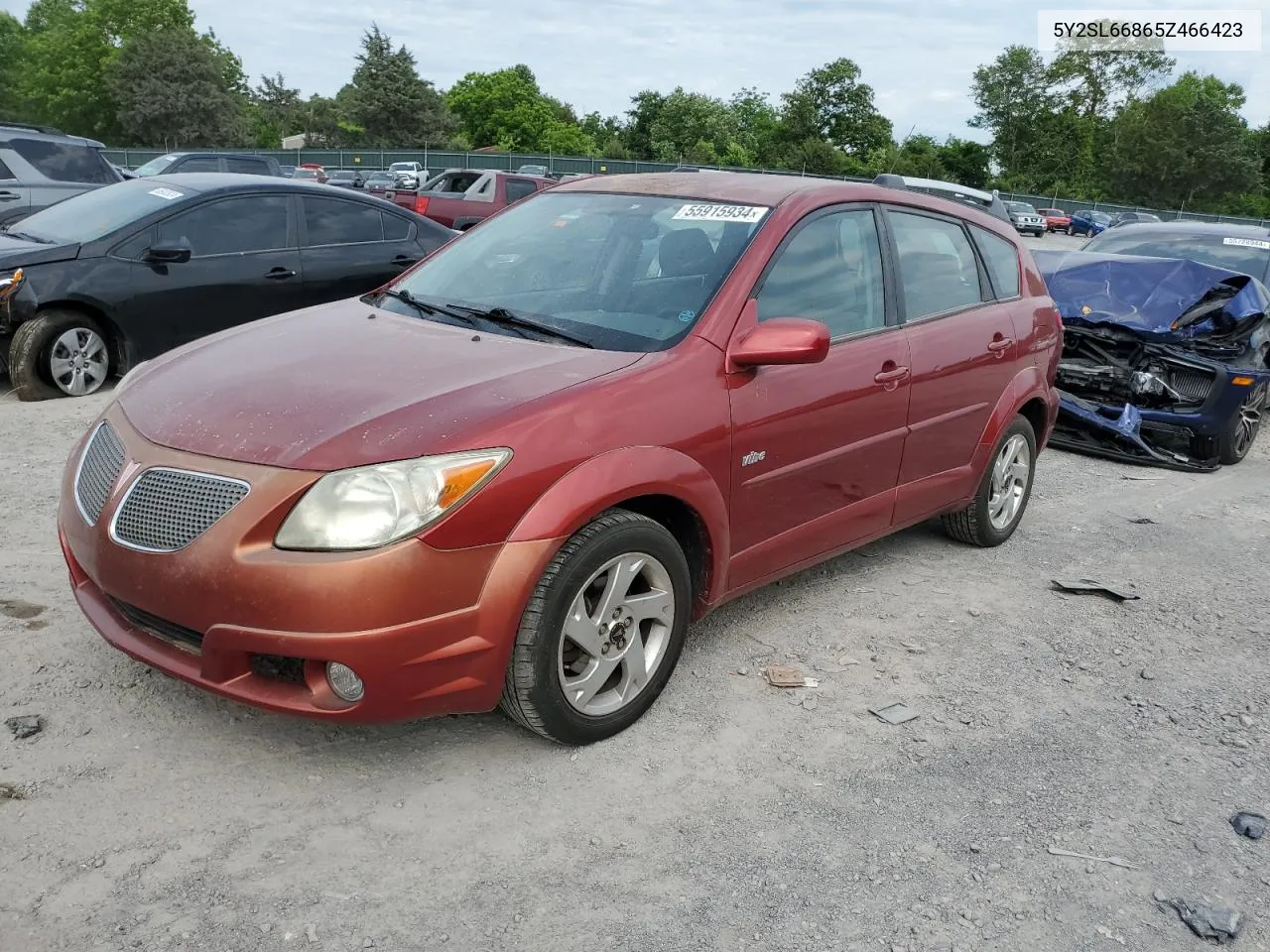 2005 Pontiac Vibe VIN: 5Y2SL66865Z466423 Lot: 55915934