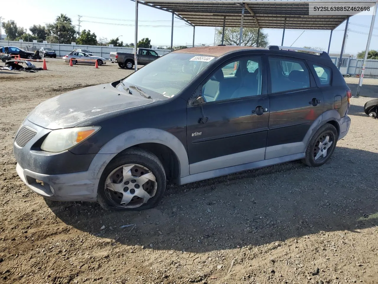 2005 Pontiac Vibe VIN: 5Y2SL63885Z462698 Lot: 55965144