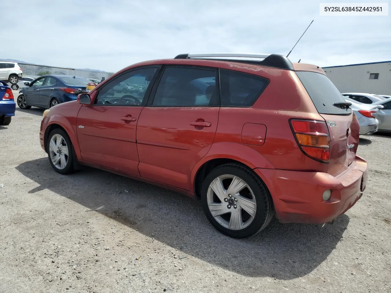 2005 Pontiac Vibe VIN: 5Y2SL63845Z442951 Lot: 56041414