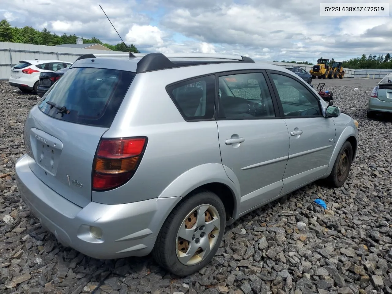 2005 Pontiac Vibe VIN: 5Y2SL638X5Z472519 Lot: 56712114