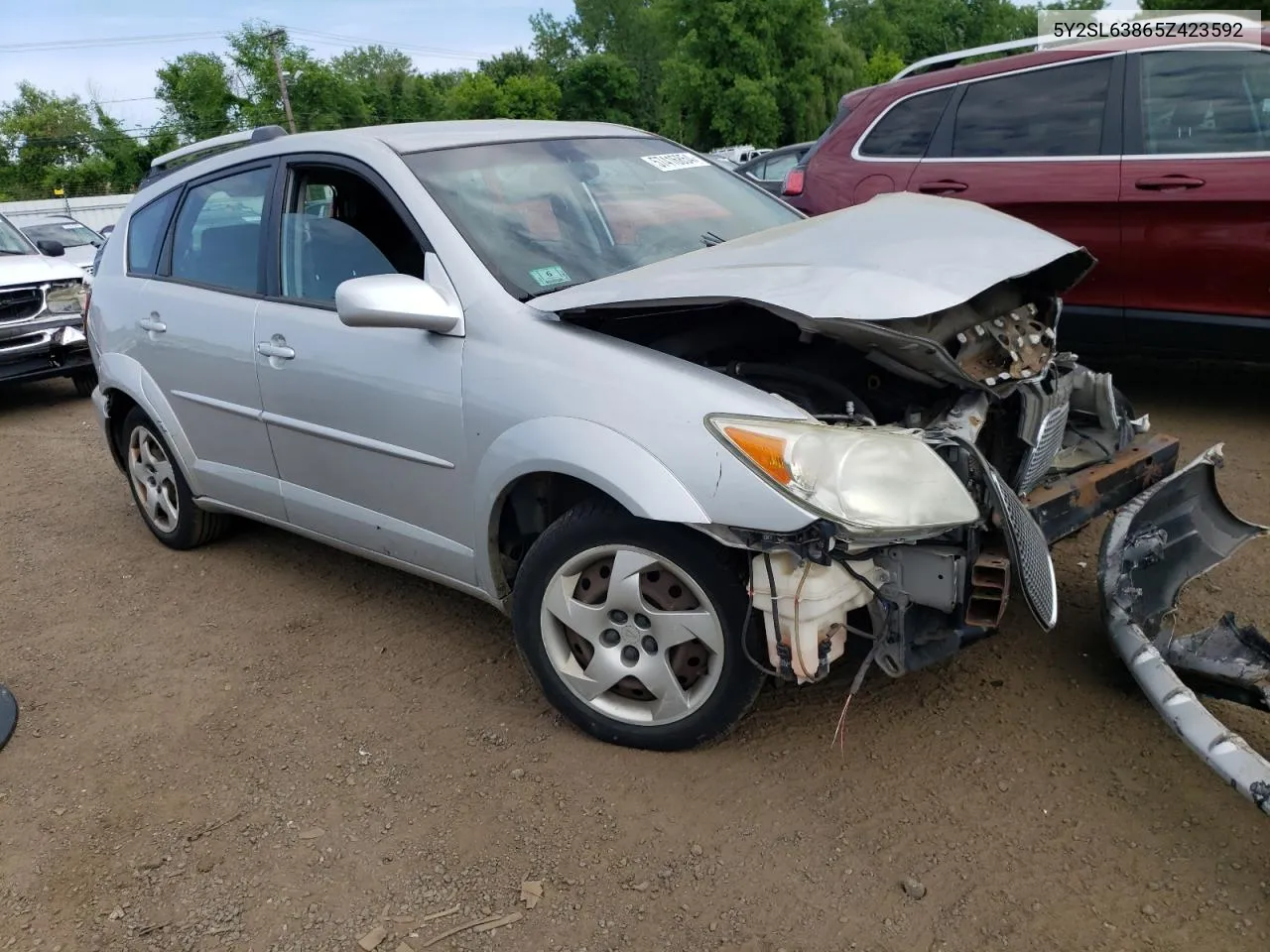 2005 Pontiac Vibe VIN: 5Y2SL63865Z423592 Lot: 57416854