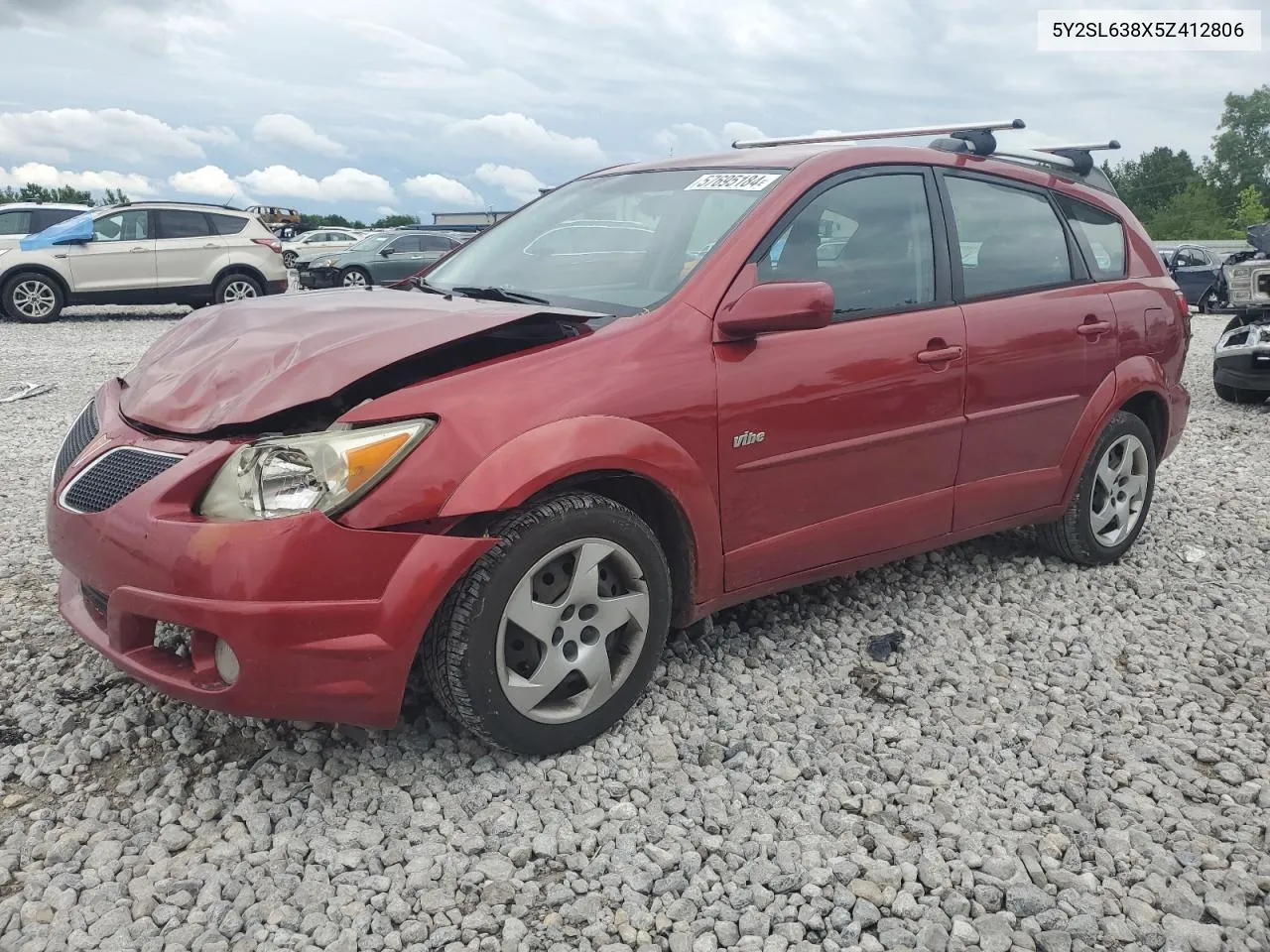 2005 Pontiac Vibe VIN: 5Y2SL638X5Z412806 Lot: 57695184