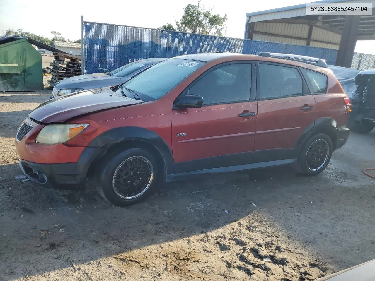 2005 Pontiac Vibe VIN: 5Y2SL63855Z457104 Lot: 58021494