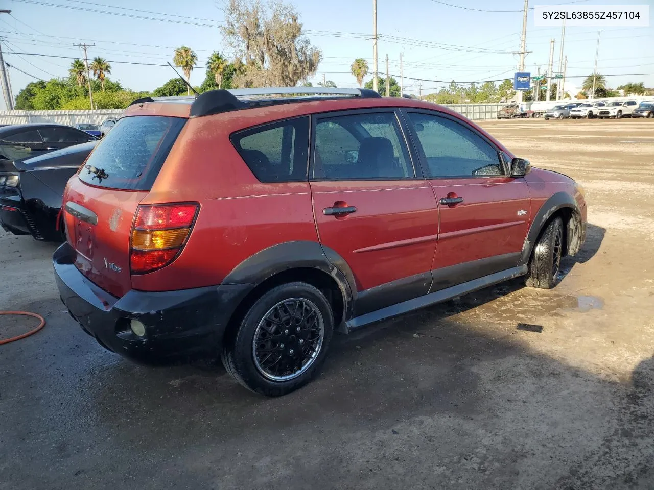 2005 Pontiac Vibe VIN: 5Y2SL63855Z457104 Lot: 58021494