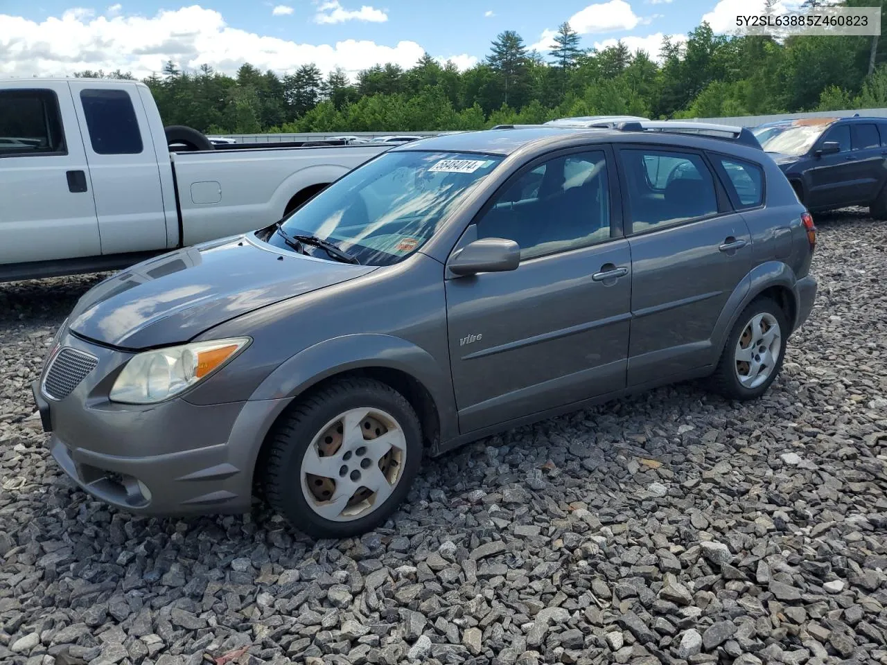 2005 Pontiac Vibe VIN: 5Y2SL63885Z460823 Lot: 58484014