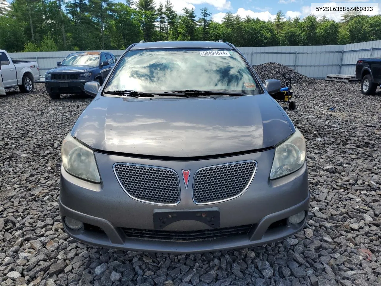 2005 Pontiac Vibe VIN: 5Y2SL63885Z460823 Lot: 58484014