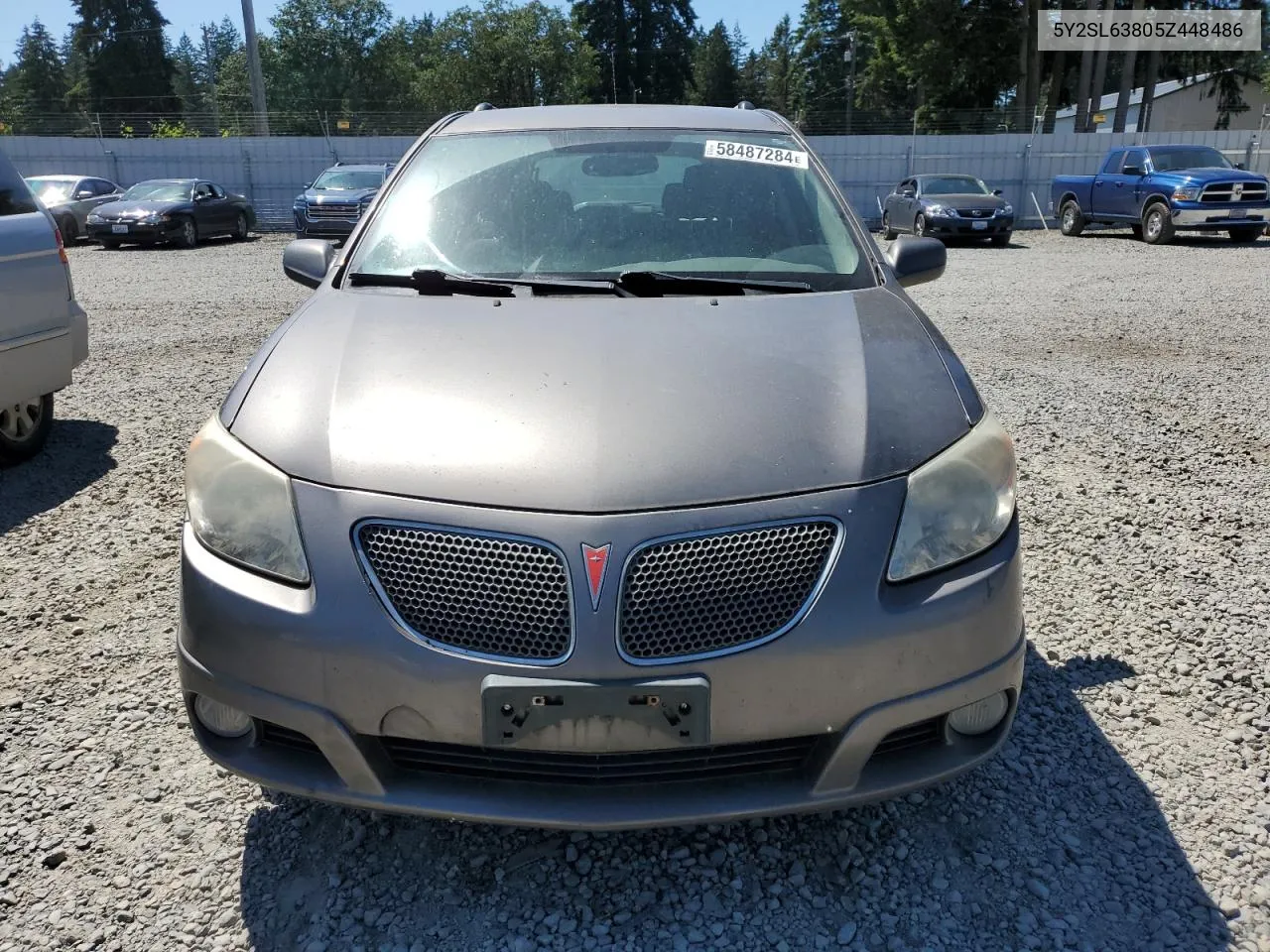 2005 Pontiac Vibe VIN: 5Y2SL63805Z448486 Lot: 58487284