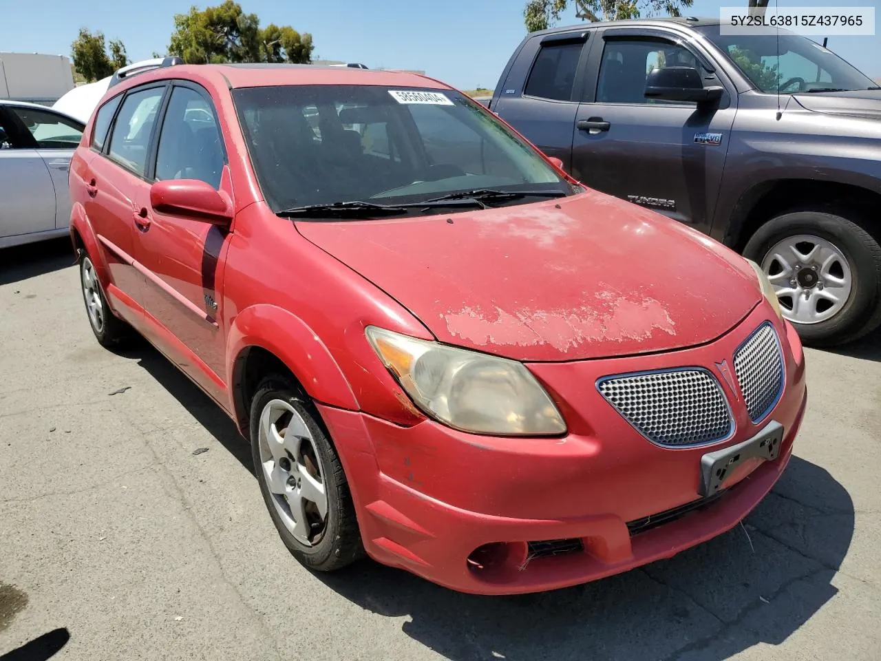 2005 Pontiac Vibe VIN: 5Y2SL63815Z437965 Lot: 58560404