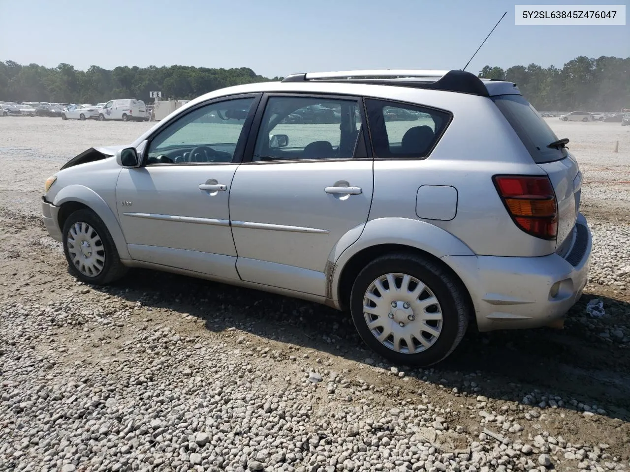 2005 Pontiac Vibe VIN: 5Y2SL63845Z476047 Lot: 59031274