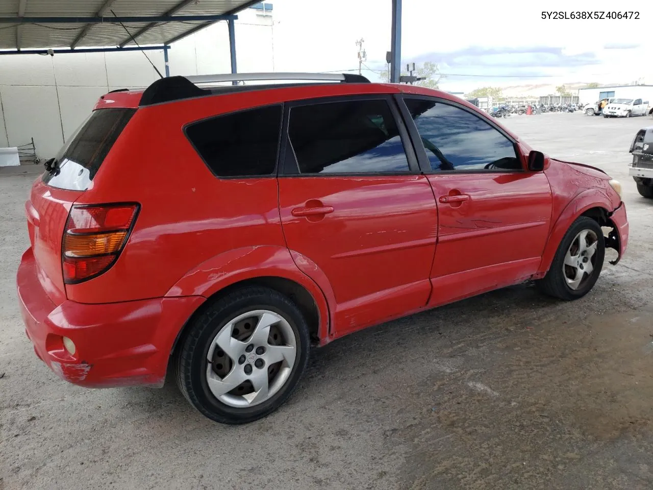 2005 Pontiac Vibe VIN: 5Y2SL638X5Z406472 Lot: 60405444