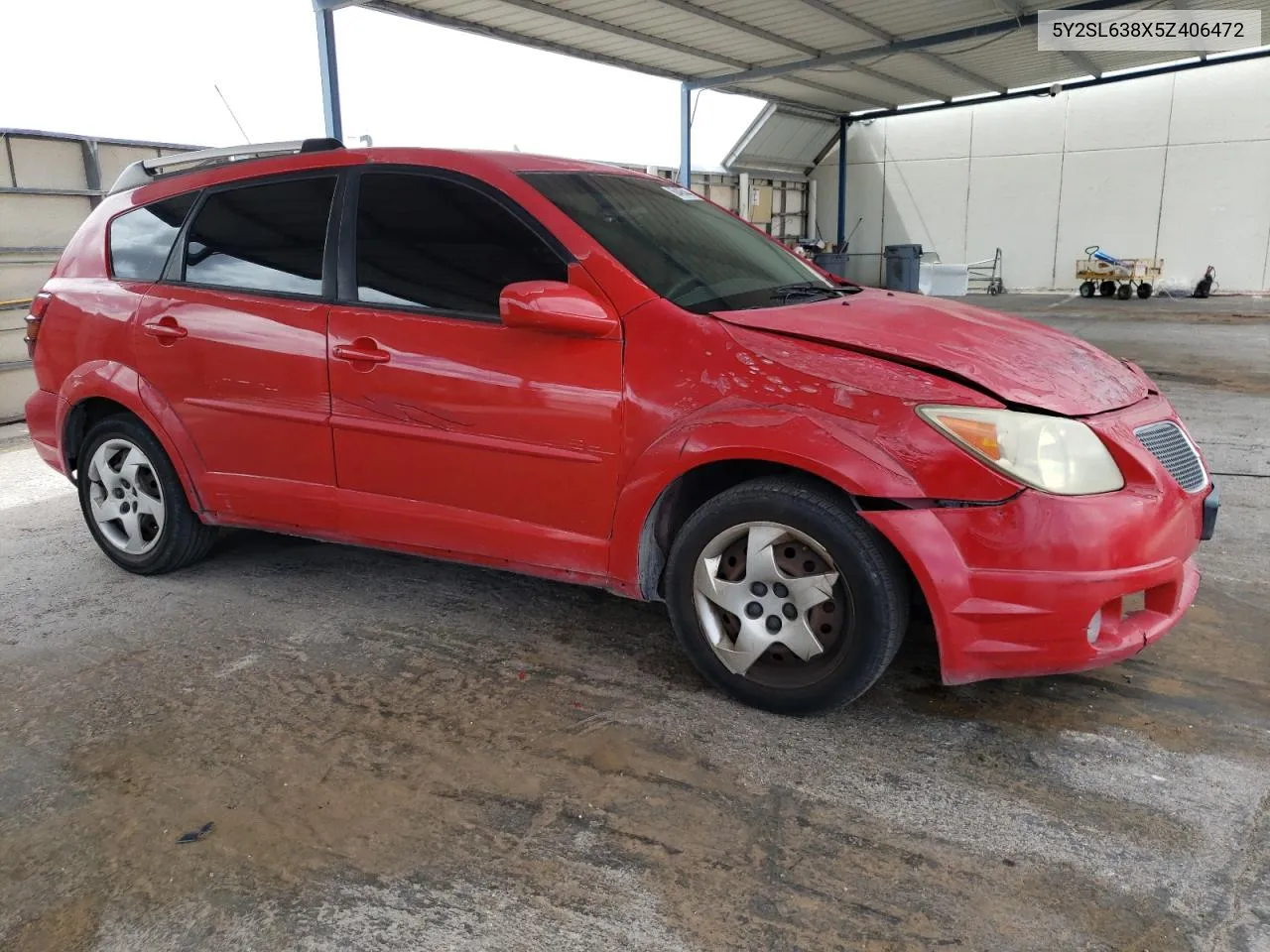 2005 Pontiac Vibe VIN: 5Y2SL638X5Z406472 Lot: 60405444