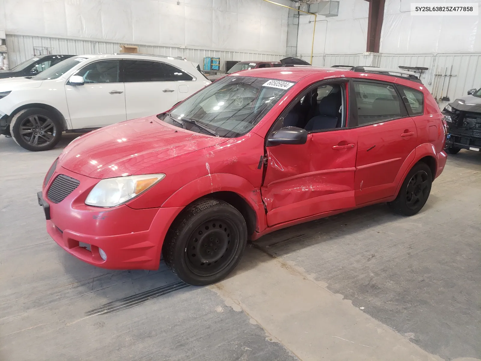 2005 Pontiac Vibe VIN: 5Y2SL63825Z477858 Lot: 60505904