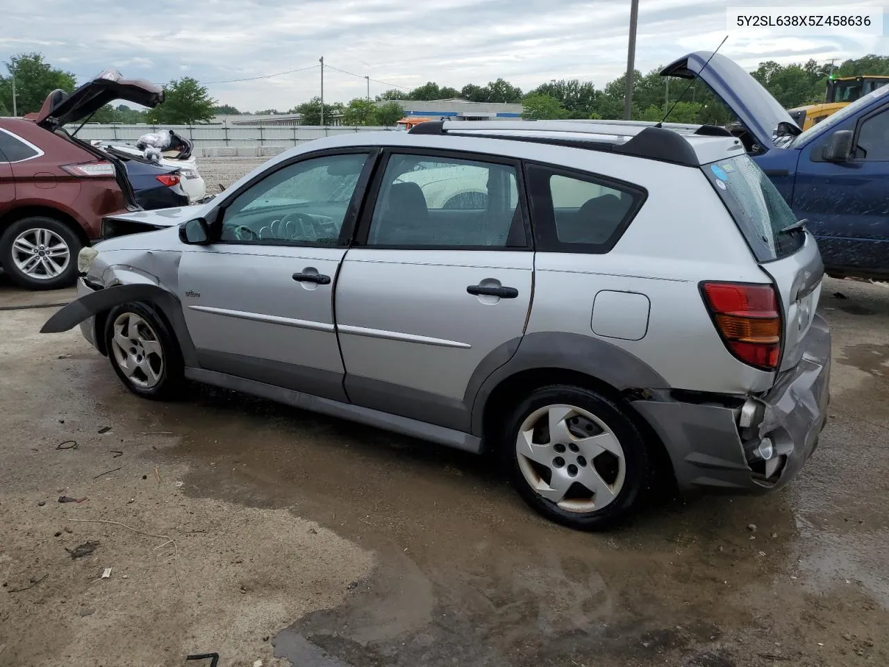 2005 Pontiac Vibe VIN: 5Y2SL638X5Z458636 Lot: 60631334