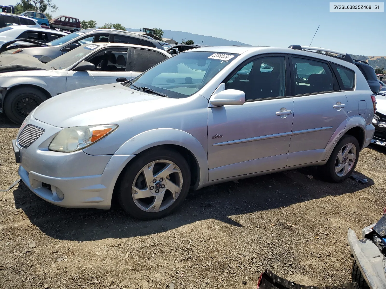 2005 Pontiac Vibe VIN: 5Y2SL63835Z468151 Lot: 62350634