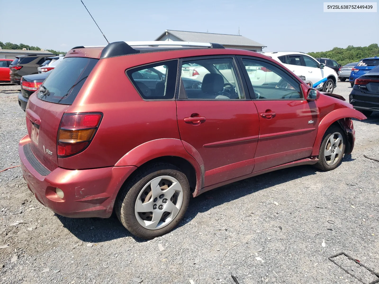 2005 Pontiac Vibe VIN: 5Y2SL63875Z449439 Lot: 62912574